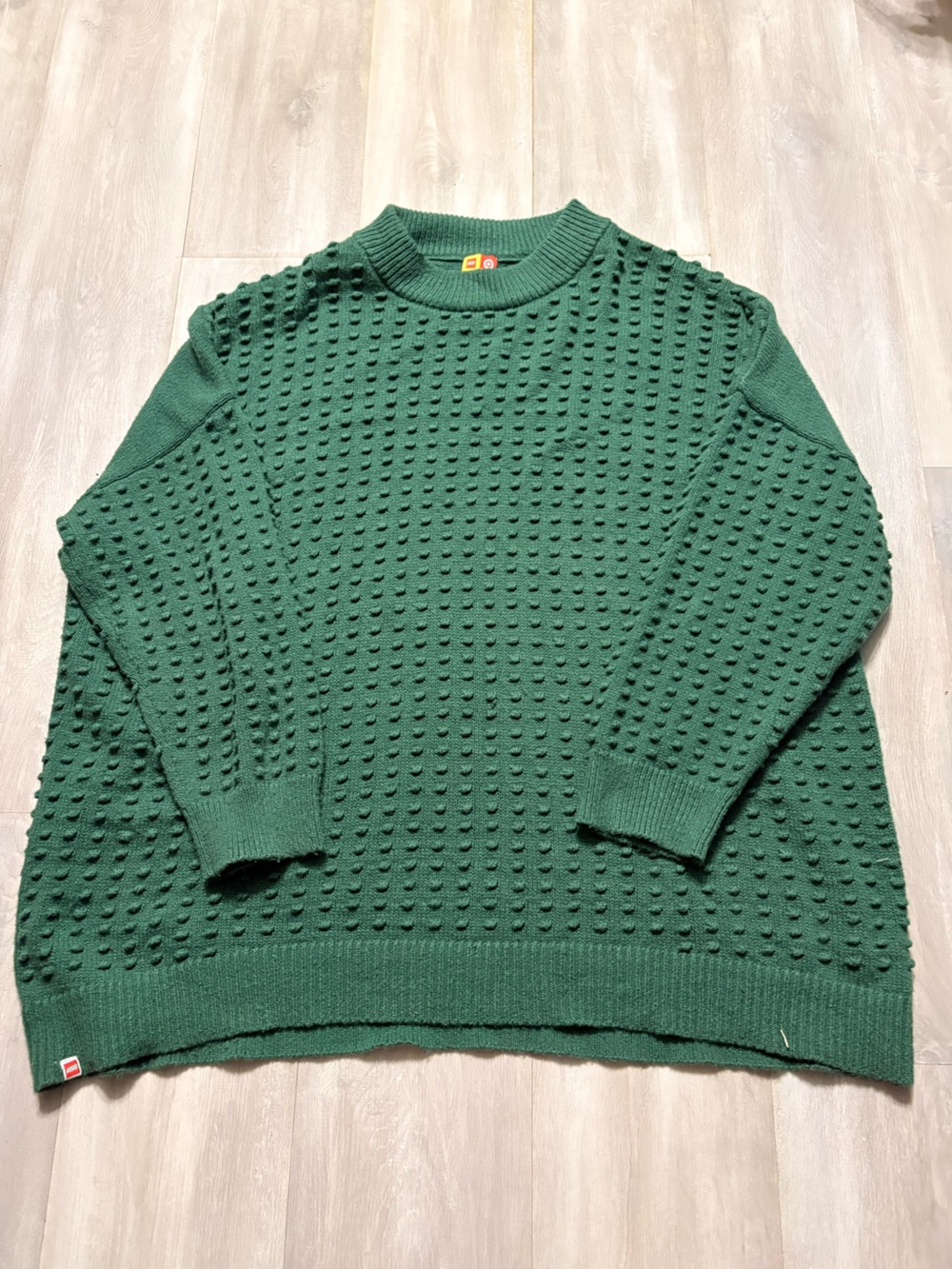 Lego Men’s Green Knit Textured Sweater